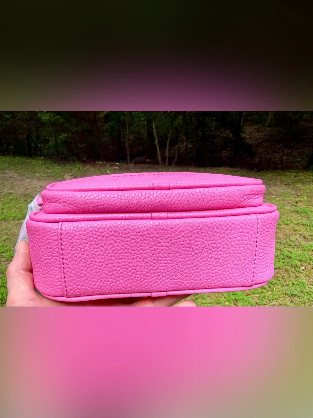 Marc Jacobs Hot Pink Pebbled Leather Crossbody